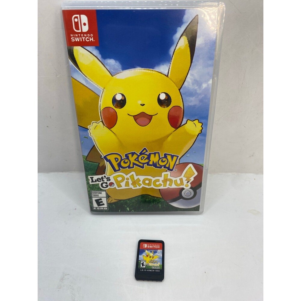 Pokemon Let's Go Pikachu! (Nintendo Switch, 2018) Tested Authentic CIB Case